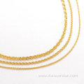 Chain Real Gold Rope Necklace